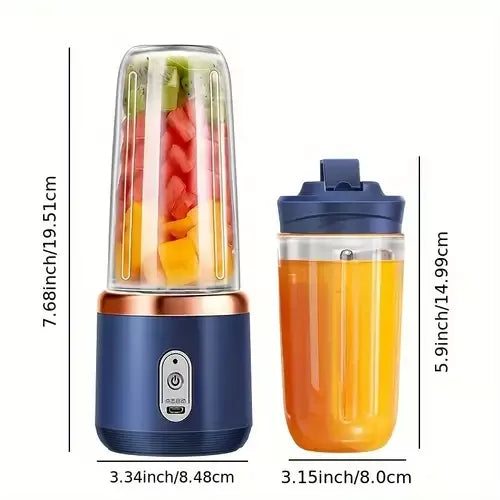 Portable USB Rechargeable Blender – Compact Personal Smoothie Maker