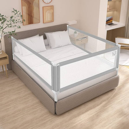👶 Baby Bed Safety Rail Guard 🛡️ | Adjustable Breathable Bedside Protective Fence for Kids 🛏️